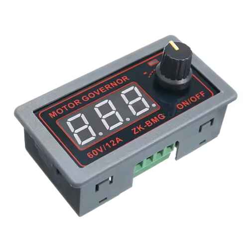 ZK-BMG 60V/12A PWM DC Motor Governor Adjustable Speed Encoder Digital Display Duty Cycle For Maximum Frequency DC9 - Image 3